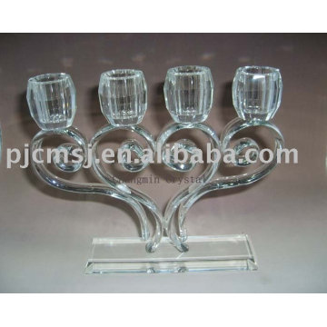 Personalized 4 Arms Candle Holder Crystal For Home Decorations